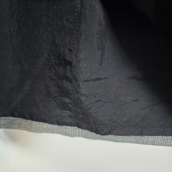 Cordelia Anthropologie Linen Glen Check Wide Folded Overlay Skirt, Sz 6 - Picture 7 of 8